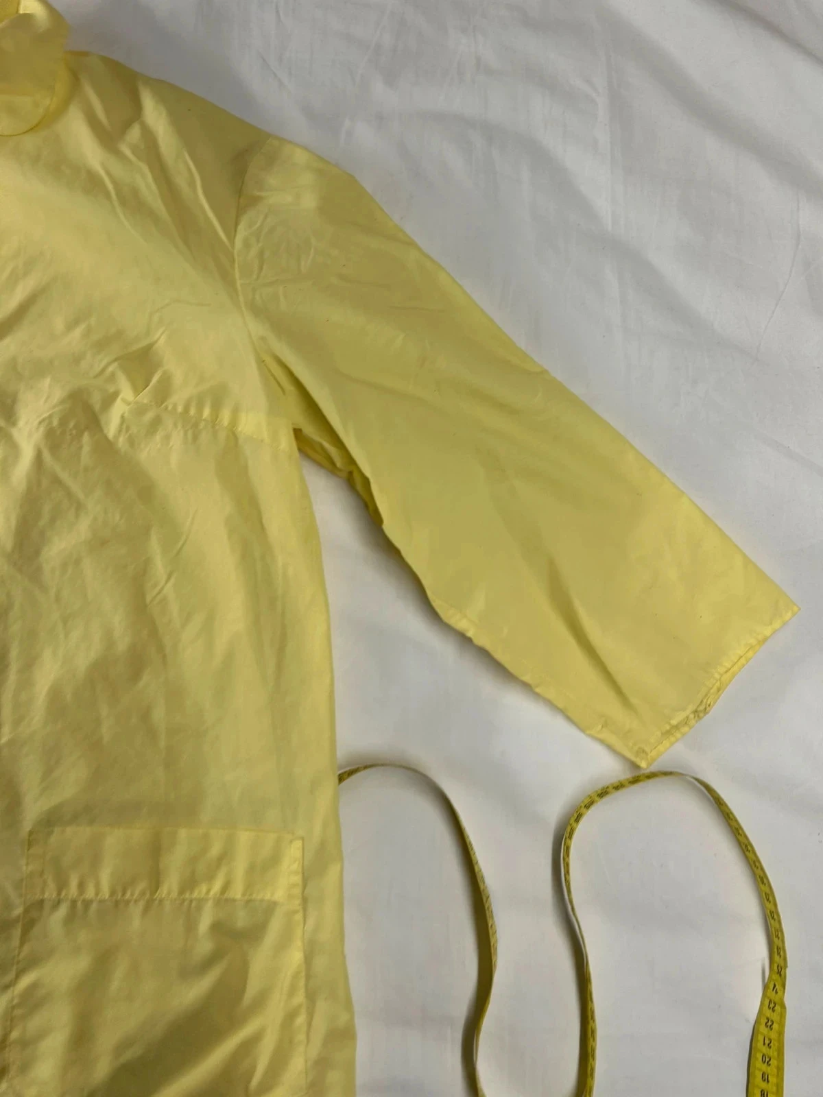 Chemise blousenyl met lange mouwen geel vintage – photo 3